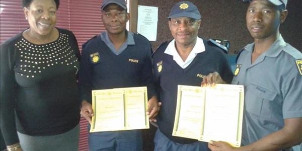 Two FS police officers rewarded for hard work | News Article