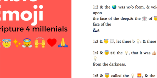 Bybel vertaal met 'emoticons' | News Article