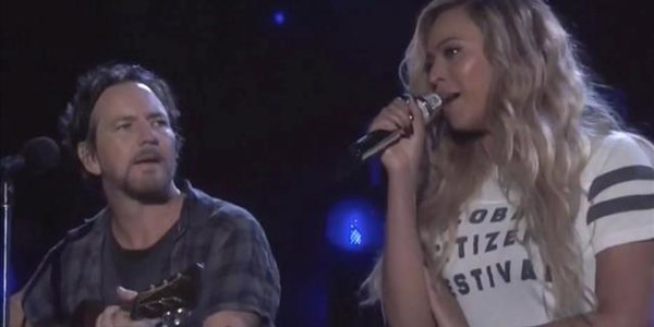 @LUNCH - Eddie Vedder (Pearl Jam) and Beyoncé - Redemption Song  | News Article