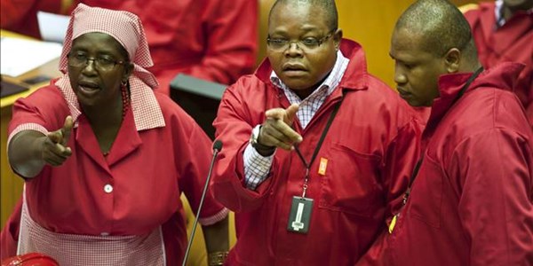 Parliament fracas lands EFF MPs with 5-day suspension | News Article