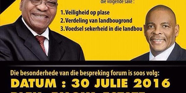 Zuma farmers’ meeting organised by ANC, not Government Zuma farmers’ meeting organised by ANC, not Government | News Article