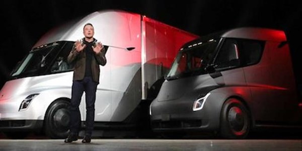 Tesla unveils electric articulated truck | News Article