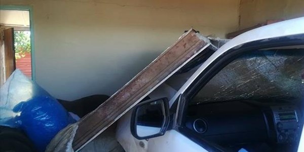 Bakkie crashes into family home | News Article