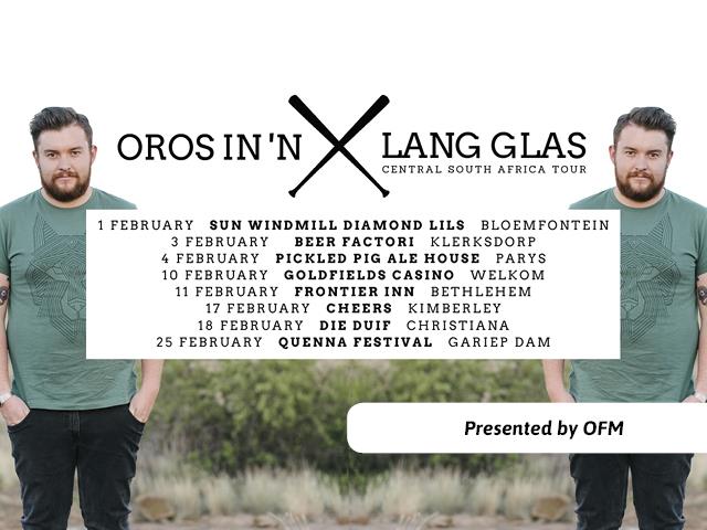 ‘Oros in ’n lang glas’ Central South Africa Tour