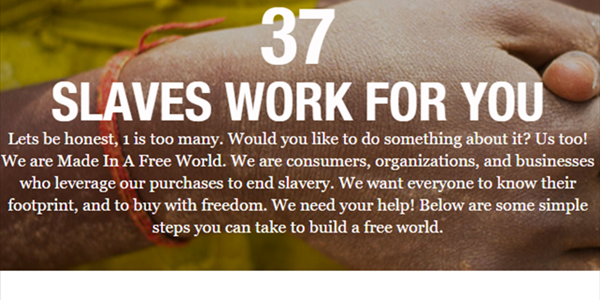 How many modern slaves work for you? #MyFreedomDay | News Article