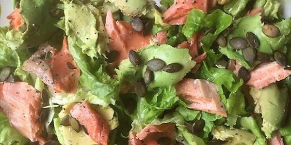 Ilse Cooks the Books: Salmon, avocado and pumpkin seed salad | News Article