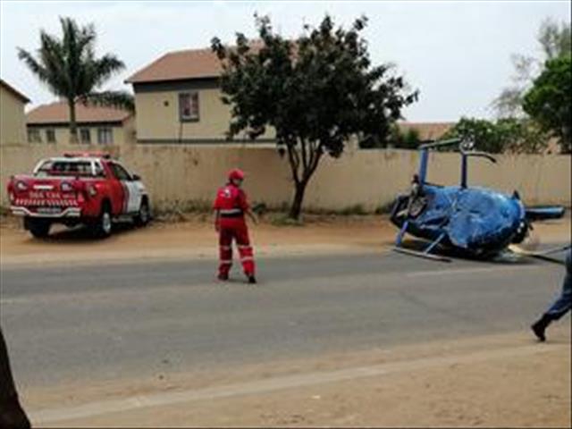 Three men escape serious injury in Pretoria helicopter crash | News Article