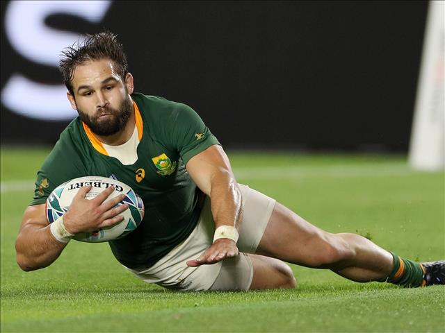 Reinach the hat-trick hero as the Boks advance to the play-offs | News Article