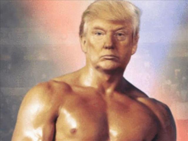 Trump tweets picture of his head on Rocky's body | News Article