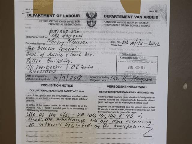 Department to fork out R39m for electrical, mechanical issues at NW court  | News Article