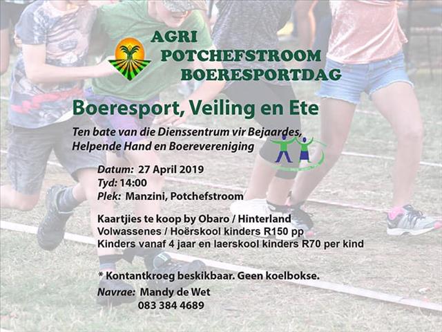 Kom geniet Agri Potchefstroom se tradisionele boeresportdag | News Article