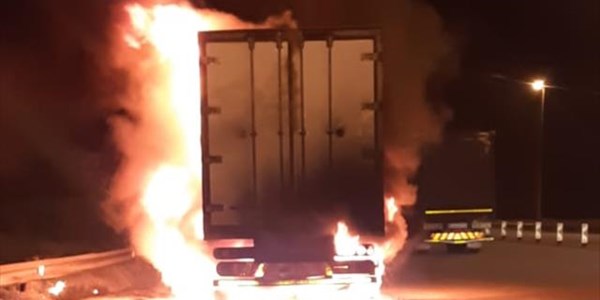 Truck catches fire at Kroonvaal Toll Plaza Truck catches fire at Kroonvaal Toll Plaza | News Article