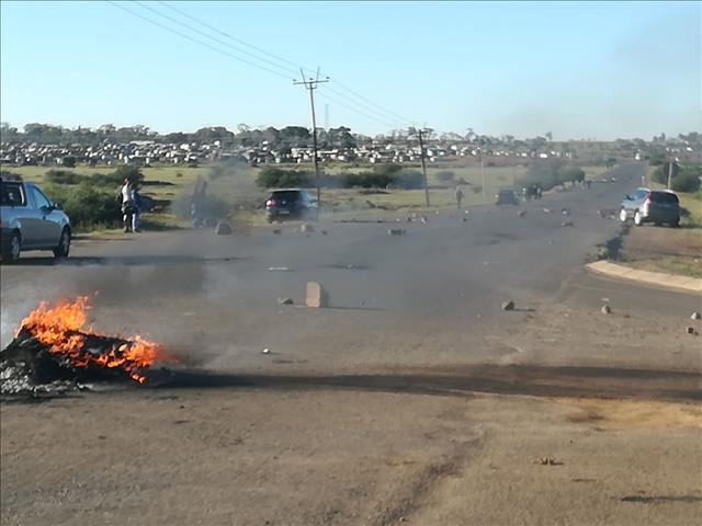 Bakkie torched in violent NW protests  | News Article
