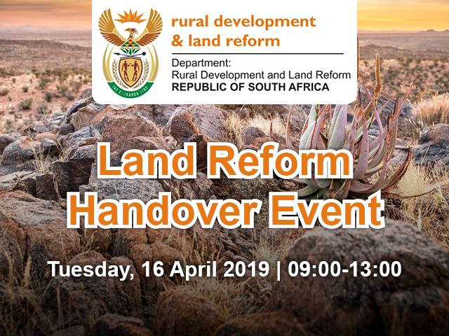 Land Reform Handover Event
