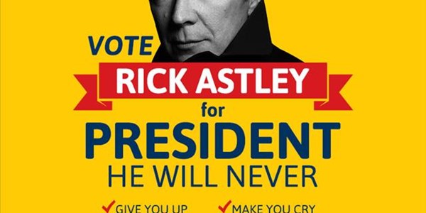OFM wants Rick Astley for President! | News Article