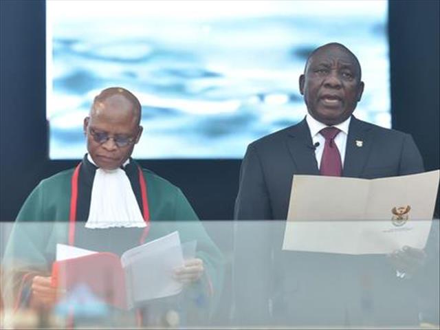 Ramaphosa sworn in as sixth democratically elected President | News Article