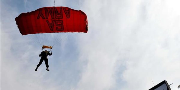 'Fake news' rubbished around paratrooper mishap at Ramaphosa inauguration 'Fake news' rubbished around paratrooper mishap at Ramaphosa inauguration | News Article