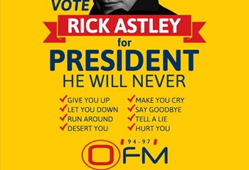 Rick Astley Needs Your Vote Ofm