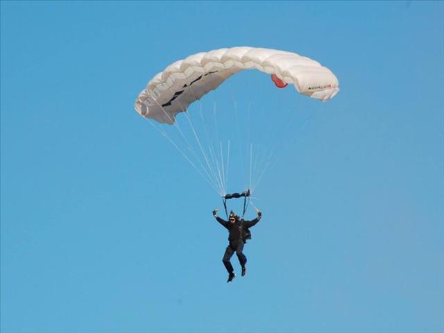First solo skydive ends in ankle injury | News Article