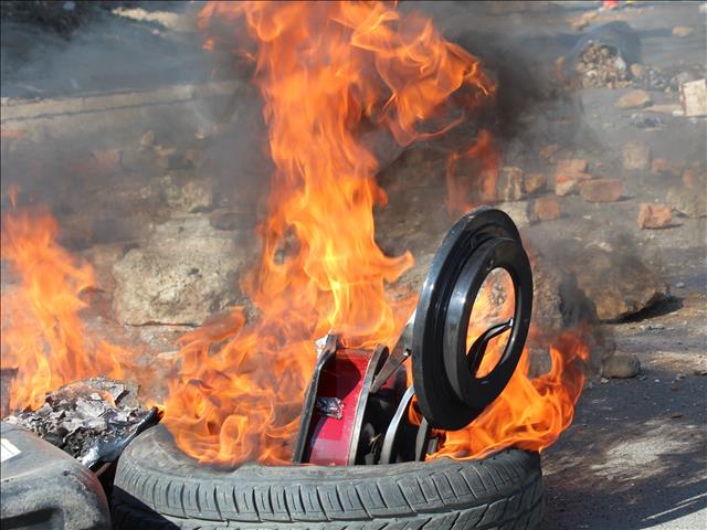 Trucks torched as NW Protest continues | News Article
