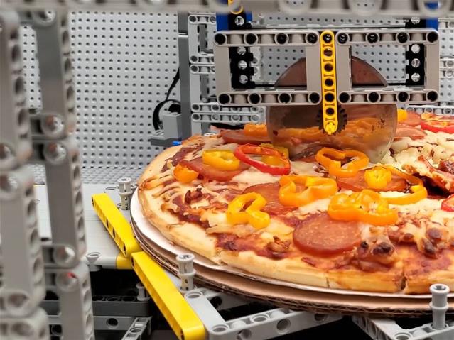 Man makes amazing pizza-making machine from Lego | News Article