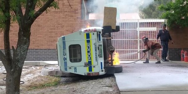 WATCH: Police van gutted by fire at Senekal court WATCH: Police van gutted by fire at Senekal court | News Article