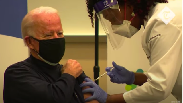 Biden receives #covid19 vaccine on tv | News Article