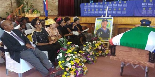 Funeral of slain FS policeman underway | News Article