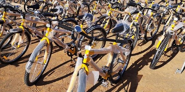 Mbalula hands out bicycles in NC Mbalula hands out bicycles in NC | News Article