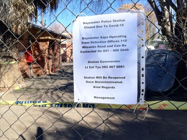 #CoronavirusFS: More police stations close | News Article