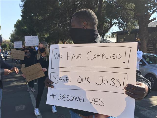 #JobsSaveLives: Bfn restaurants stand in solidarity  | News Article