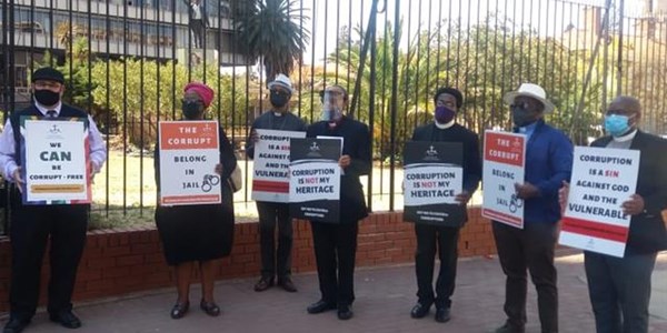 Bfn churches protest against #Covid19 corruption | News Article