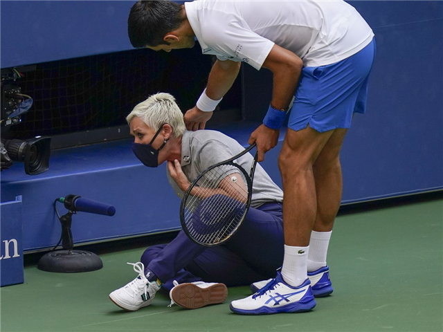 Djokovic reacts after US Open disqualification | News Article