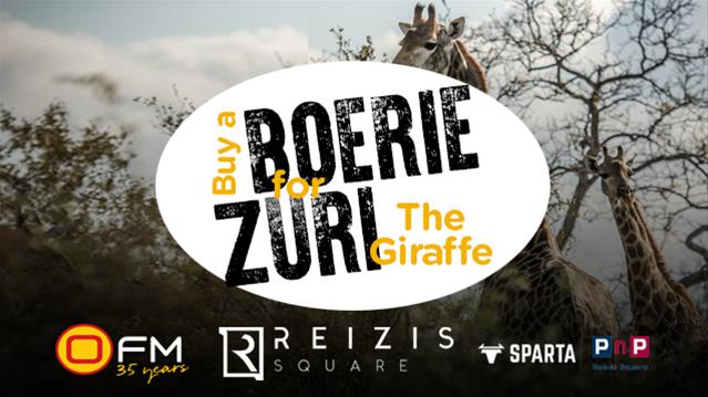 Buy a boerie for Zuri the giraffe