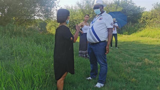 FS Agriculture MEC visits damaged river wall  | News Article
