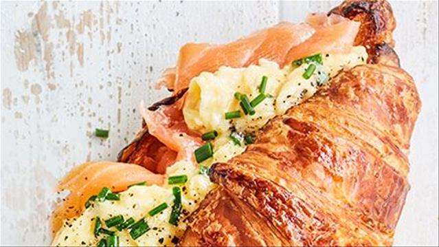 Your Weekend Breakfast Recipe - Salmon Scrambled Egg Croissants | News Article
