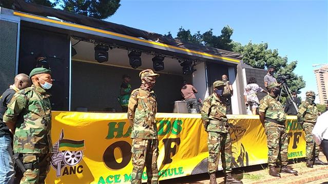 #ANC supporters paint streets of Bfn green | News Article