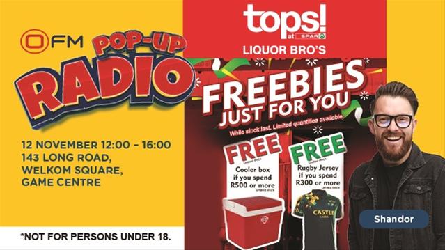 Top up at Welkom’s TOPs at SPAR Liquor Bro’s