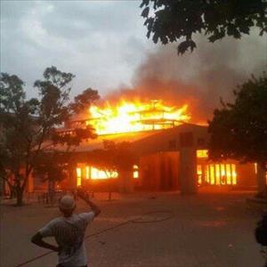 NWU's Mafikeng campus burns