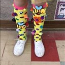 Mareli Earle, grade 2 learner from Sand du Plessis Primary, celebrating #CasualDay