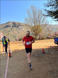 Shandor training for SkyRun 100