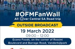 Econo Foods Vanderbiljpark Fan Wall Outside Broadcast - 19 March 2022