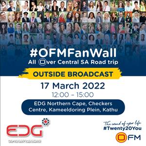 EDG Northern Cape Fan Wall Outside Broadcast - 17 March 2022