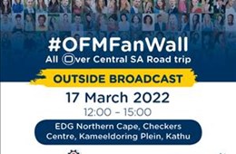 EDG Northern Cape Fan Wall Outside Broadcast - 17 March 2022