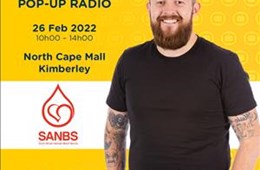 SANBS Pop up Kimberley 26 February 2022