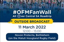 Novon Protecta OFM Fan Wall Outside Broadcast - 11 March 2022