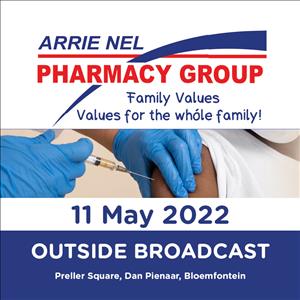 Arrie Nel Preller Plein Pharmacy Outside Broadcast - 11 May 2022